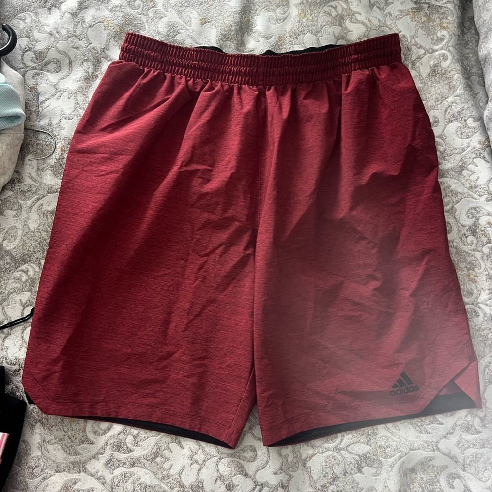 Adidas Men's Red Shorts